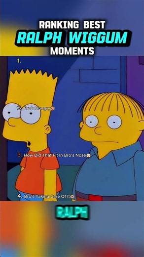 Best Ralph Wiggum Moments😂 #shorts