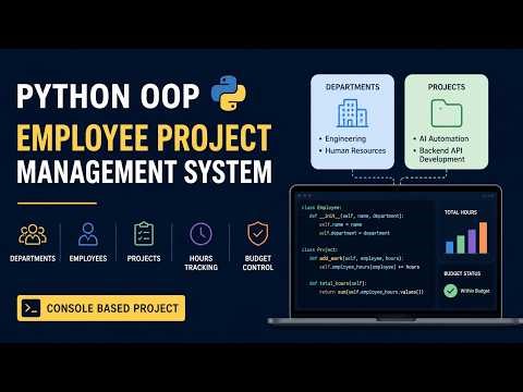 Python OOP Project | Employee Project Management System (Console Based)
