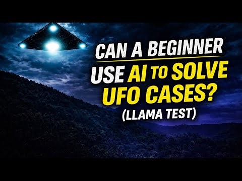 Can a Beginner Use AI to Solve UFO Cases? (LLaMA Test)