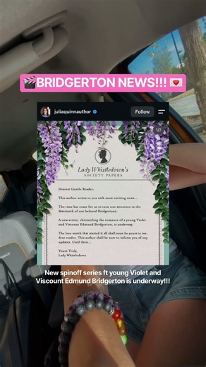 A new Bridgerton spin-off series is coming to our screens!!! 🎬💌 #bridgerton #booktok #bookish