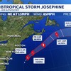 Tracking Subtropical Storm Josephine: Computer models and maps