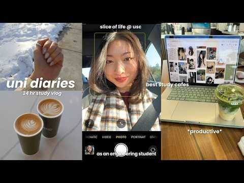 uni study vlog @ usc 🦉 | productive week, new study cafes, college routine