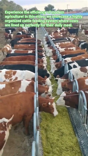 Satisfying Cattle Feeding Routine! ​#CattleFarming #FarmingLife #Livestock