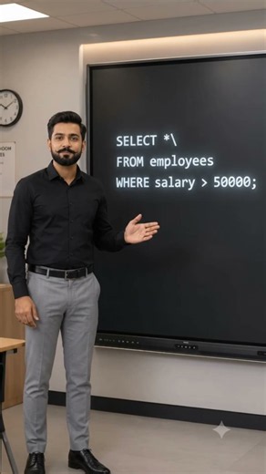 SQL WHERE Clause Explained with Example 🔥