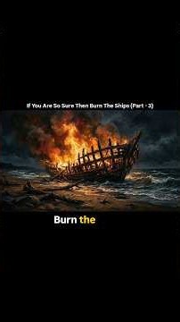 If You Are So Sure Then Burn The Ship #motivation #successstrategies #burntheships #warzone #warrior