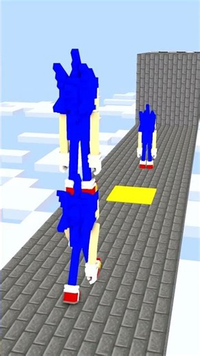 TOWER RUN CHALLENGE - WILL Sonic WIN ? #shorts