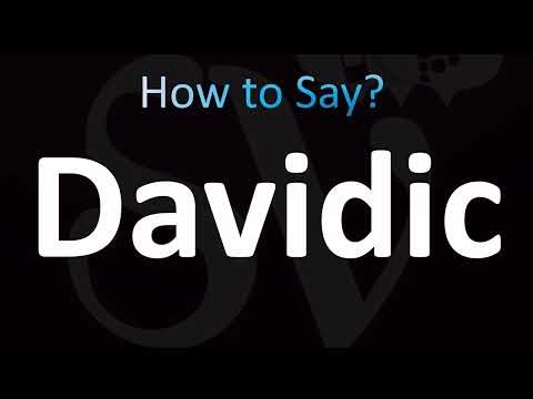 How to Pronounce Davidic (CORRECTLY!)