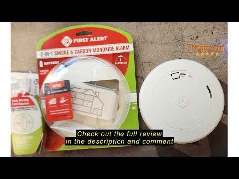 Review First Alert Combination Smoke & Carbon Monoxide Alarm, Battery-Operated Detector with Slim Pr