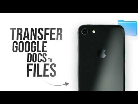 How to Transfer Google Docs to Files on iPhone (tutorial)