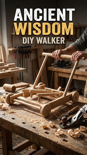DIY Wooden Walker with Ancient Wisdom #mechanical #diyideas #woodwork