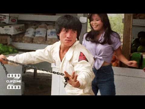Cannonball Run II | Jackie Chan Fights Off Biker Gang | ClipZone: High Octane Hits