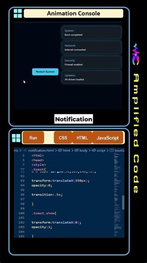 21: Notification Alert | Javascript #coding