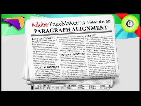 #Adobe #Pagemaker #Paragraph #Zoom | How to Align Paragraph | How to use Zoom tool and Hand Tool