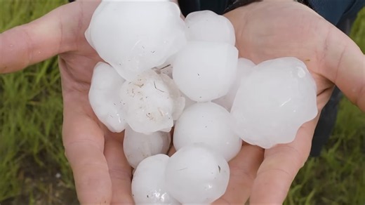 A large storm train is crossing America - 85 mph winds and baseball-size hail are possible