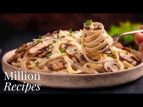 My Family Always Asks for This Creamy Chicken Fettuccine Alfredo! 😋 So Easy and Delicious
