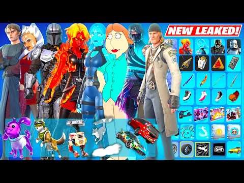 All NEW Fortnite UPDATE LEAKED Skins & Cosmetic Showcase (STAR WARS, FREE Rewards, Lois Griffin, F1)