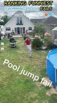 🏆 Ranking the Funniest Swimming Pool Fails Ever Caught on Camera 😂💦