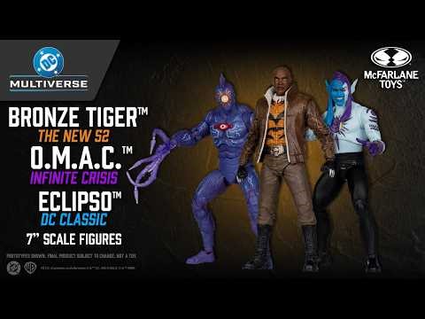 NEW DC Multiverse™ Bronze Tiger™, O.M.A.C.™ & Eclipso™ 7" Scale Figures | Action Figure Showcase