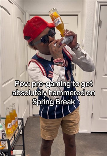 Pregaming Spring Break 🏂 #college #university #frat #party #springbreak