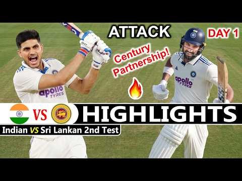 India vs Sri Lanka 2nd Test Match 2026 Day 1 Highlights | IND vs SL 2nd Test Day 1 Highlights