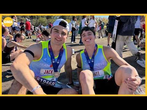 Teen with spinal cord injury runs 2026 Chicago Marathon