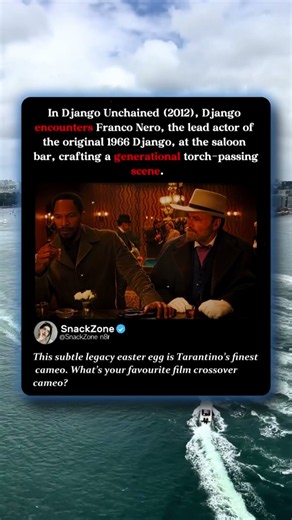 Django Unchained’s Legendary Franco Nero Cameo & Hidden Line Meaning! 🎬 #Tarantino #MovieEasterEgg
