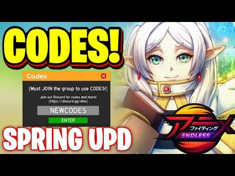 *NEW* ALL WORKING SPRING UPDATE CODES FOR ANIME FIGHTING SIMULATOR ENDLESS! ROBLOX AFSE CODES