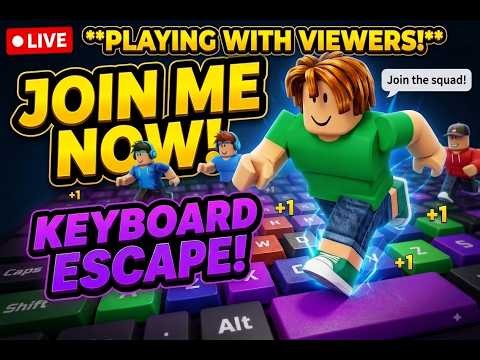 Keyboard Escape ADMIN ABUSE Event! 😱🔥 Playing with Viewers | Roblox