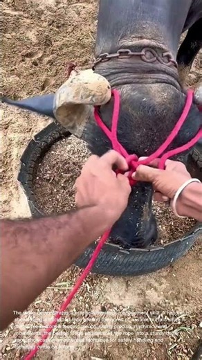 How to Tie a Secure Halter Knot on a Water Buffalo