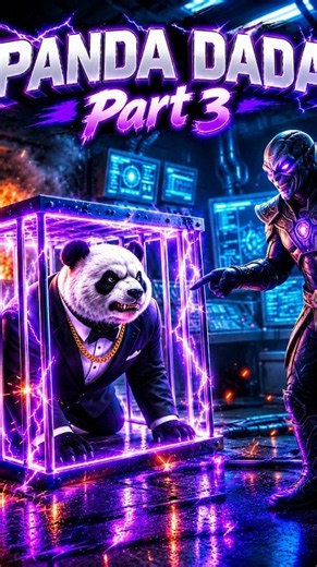 Panda Dada vs Alien King: Revenge Begins! 🐼🔥 #alienmafia #shorts