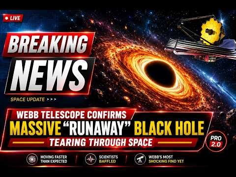 Webb Telescope Confirms Massive "Runaway" Black Hole Tearing Through Space