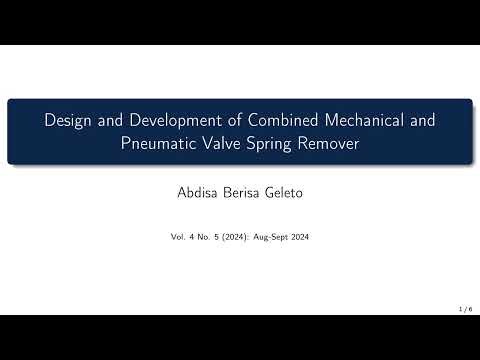 Design and Development of Combined Mechanical and Pneumatic Valve Spring Remover