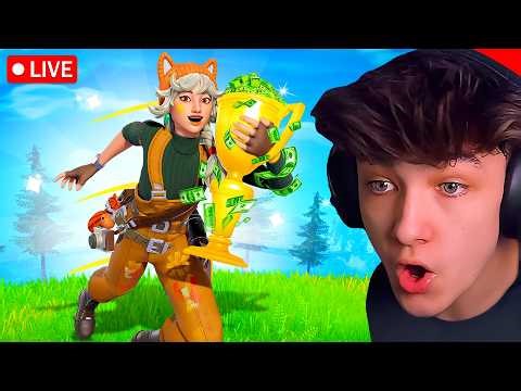 🔴LIVE! - SOLO TOURNAMENT in FORTNITE! (New Skin Early)