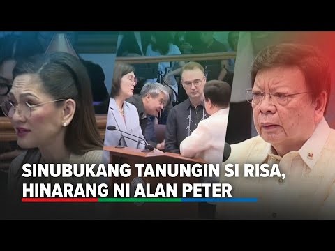 Marcoleta gustong kuwestiyonin si Risa tungkol sa May 13, hinarang ni Alan Peter | ABS-CBN News
