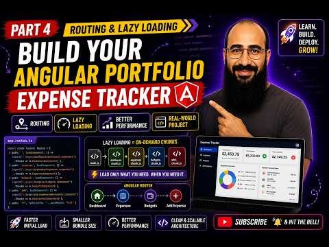 Build your Angular Portfolio with Expense Tracker | Using Routing & Lazy Loading