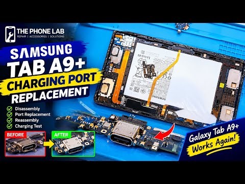 Samsung Galaxy Tab A9 Plus Charging Port Replacement #samsungtaba9plus #chargingportreplacement