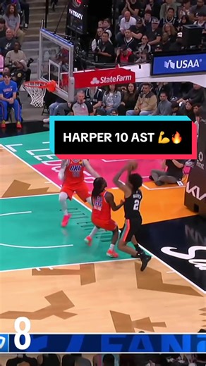 Dylan Harper's 10 Assists Performance Against OKC