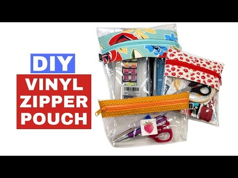 How To Make a Vinyl Zipper Pouch the Easy Way