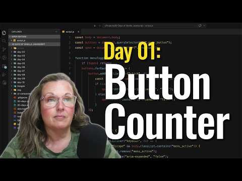 Day 01: Button Counter (Vanilla JavaScript) | LIVE