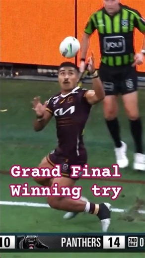 THIS Won the Grand Final 😱 Reece Walsh’s Last-Minute Assist | 2025 nrl2025 #nrl #rugbyleague #sport