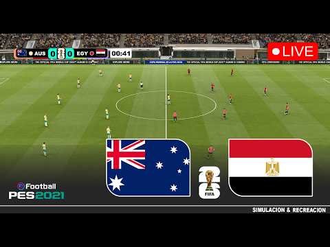 مباراة أستراليا ضد مصر بث مباشر Australia vs Egypt live stream | محاكاة لعبة فيديو eFootball™ game