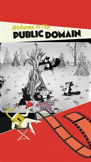 Welcome to the Public Domain AUTUMN (1930)! 🍂🪾🌾🌰🥮 This 3nd entry in the seasonal Silly Symphonies 🎶 cycle was released in February, but the #AutumnEquinox is the time to enjoy it. 👀 Watch the full fall 🍁 short at the link in our bio 🔗 #FallEquinox #SeptemberEquinox @weareinternetarchive #Disney #Animation #ClassicCartoons #VintageAnimation