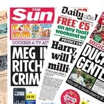 Saturday's newspaper front pages