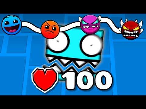Geometry Dash DIFFICULTY LADDER CHALLENGE!
