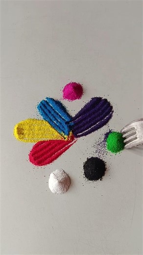 simple Rangoli, satisfying rangoli, Easy rangsatisfying #asmroli, Tricks and tips,ASMR#rangol