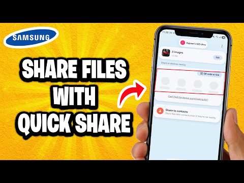 How to Share Files with Quick Share using Samsung Phone (Best Method)