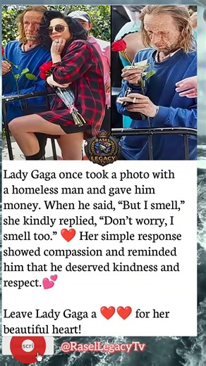 Lady Gaga’s Heartwarming Response to a Homeless Man Will Touch Your Heart ❤️ #shorts #viral
