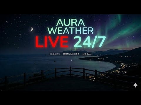 LIVE US Weather Radar & Alerts + ambient sleep music— Aura Weather 24