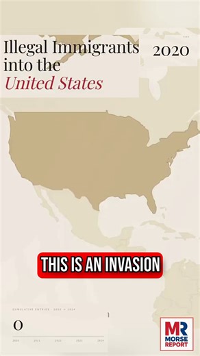 🚨Democrats ENRAGED after this interactive graphic exposes full scale of ILLEGAL ALIEN INVASION caused by their open borders policies:This animated map shows every illegal who entered America from 2020 to 2024Each dot on the map represents *100* illegal aliens, by 2024 the ENTIRE country is COMPLETELY COVEREDThis is what an INVASION looks like!