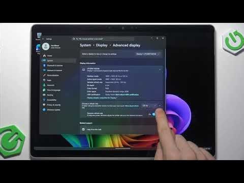 MICROSOFT Surface Pro 13 (12th gen) - How to Change Refresh Rate (120Hz/60Hz/Dynamic)